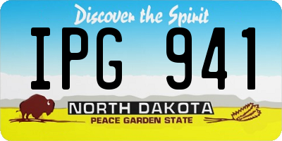 ND license plate IPG941