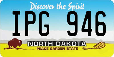 ND license plate IPG946