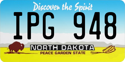 ND license plate IPG948