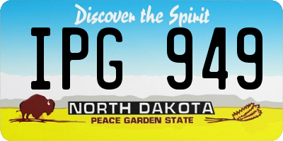ND license plate IPG949