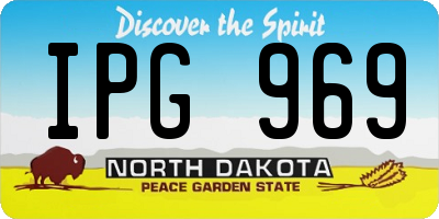 ND license plate IPG969