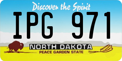 ND license plate IPG971