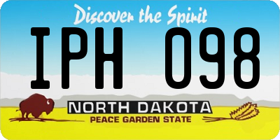 ND license plate IPH098