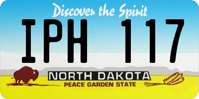 ND license plate IPH117