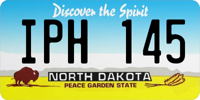 ND license plate IPH145