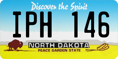 ND license plate IPH146