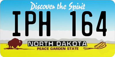 ND license plate IPH164
