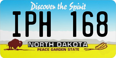 ND license plate IPH168