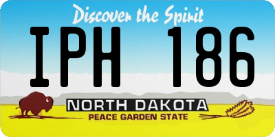 ND license plate IPH186