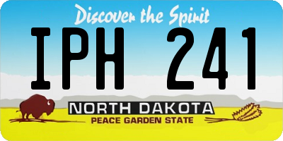ND license plate IPH241