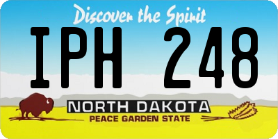 ND license plate IPH248