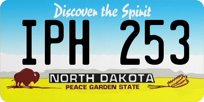 ND license plate IPH253