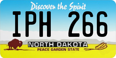ND license plate IPH266