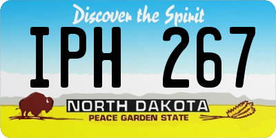 ND license plate IPH267
