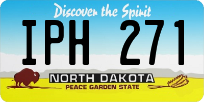 ND license plate IPH271