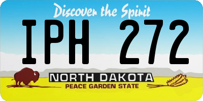 ND license plate IPH272