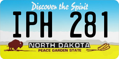 ND license plate IPH281