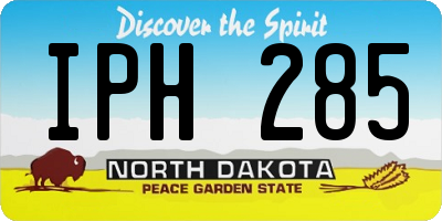ND license plate IPH285