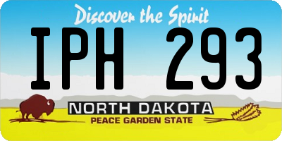 ND license plate IPH293