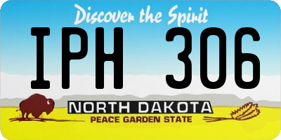 ND license plate IPH306