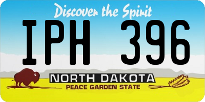 ND license plate IPH396