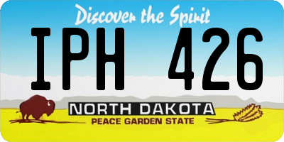 ND license plate IPH426