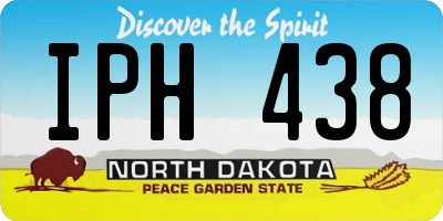 ND license plate IPH438