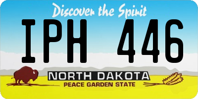 ND license plate IPH446
