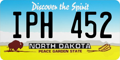 ND license plate IPH452