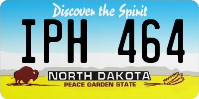 ND license plate IPH464