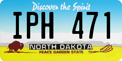 ND license plate IPH471