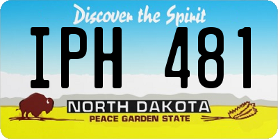 ND license plate IPH481