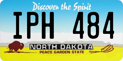 ND license plate IPH484