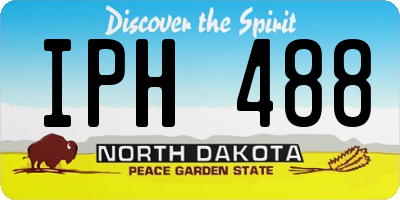 ND license plate IPH488