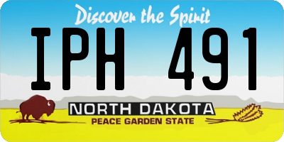 ND license plate IPH491