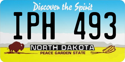 ND license plate IPH493