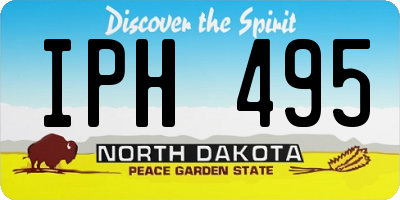 ND license plate IPH495