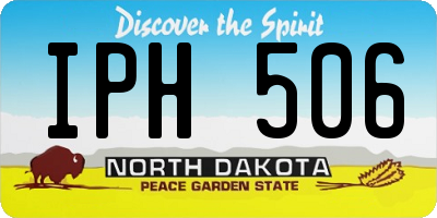ND license plate IPH506