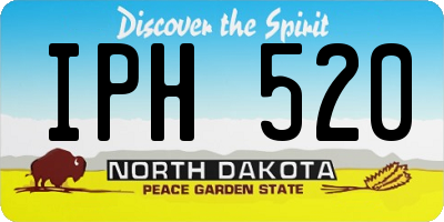 ND license plate IPH520