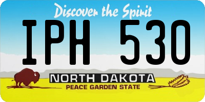 ND license plate IPH530