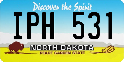 ND license plate IPH531