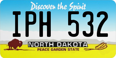 ND license plate IPH532
