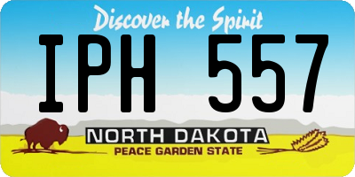 ND license plate IPH557