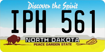 ND license plate IPH561