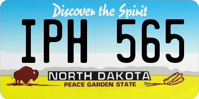 ND license plate IPH565