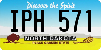 ND license plate IPH571