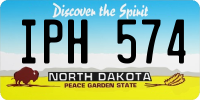 ND license plate IPH574