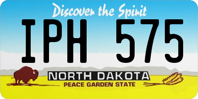 ND license plate IPH575