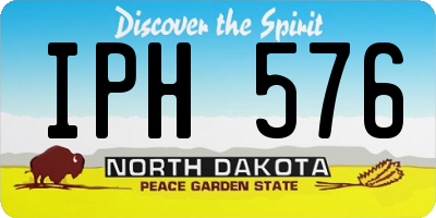 ND license plate IPH576