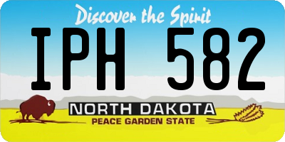 ND license plate IPH582